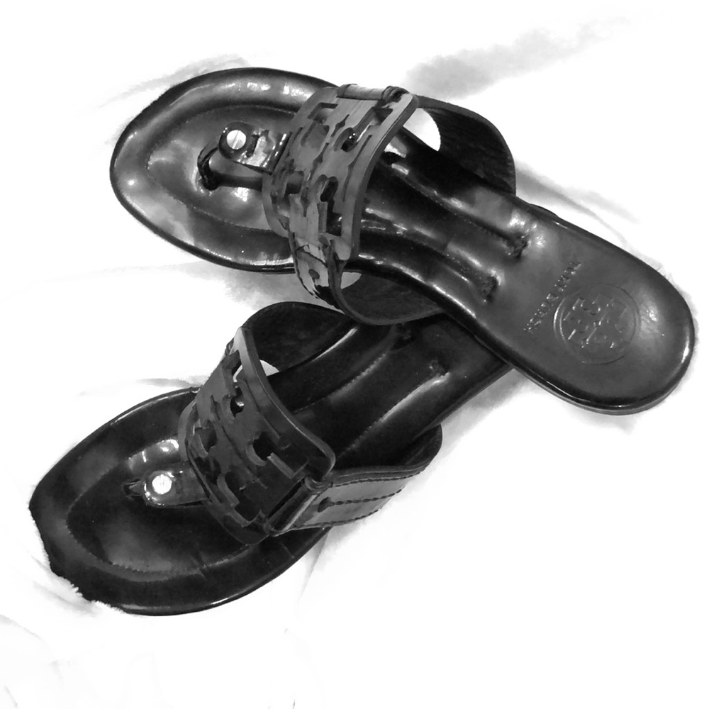 COPY - Tory Burch Black Patent Leather Miller